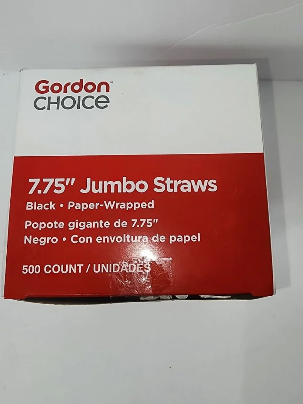 GORDON CHOICE JUMBO STRAWS 500 ct Wrapped New In Box